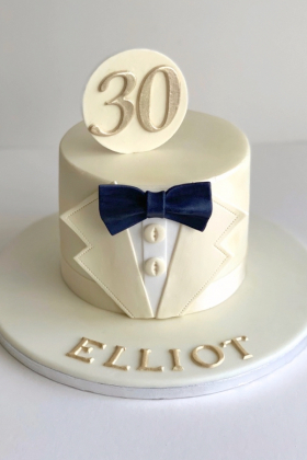 Bowtie Suit Cake
