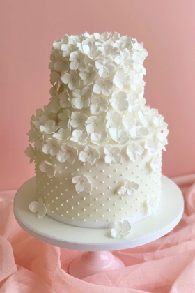 Hydrangea Pearls Cake
