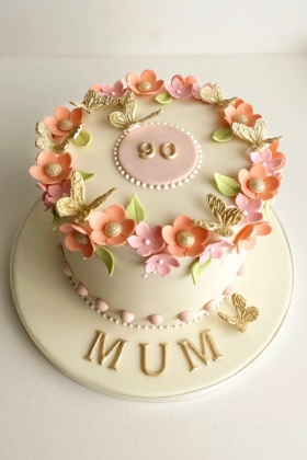 Blossom & Butterfly Cake