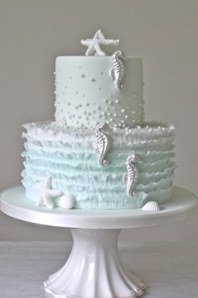 Ocean Seahorse Cake