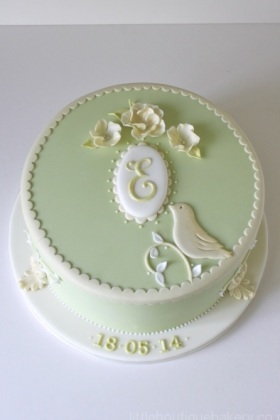 Spring Christening Cake