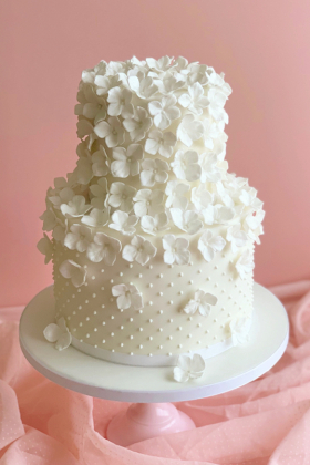 Hydrangea Pearls Cake