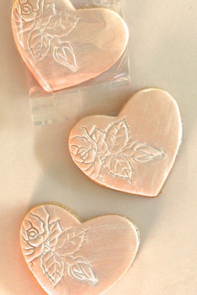 Rose Lustre  Cookie Favours