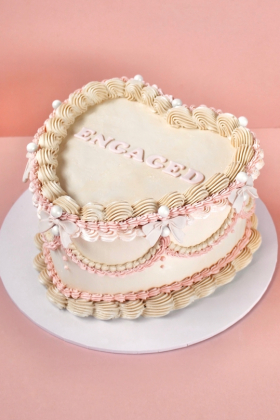 Vintage Heart Cake ~ Bespoke