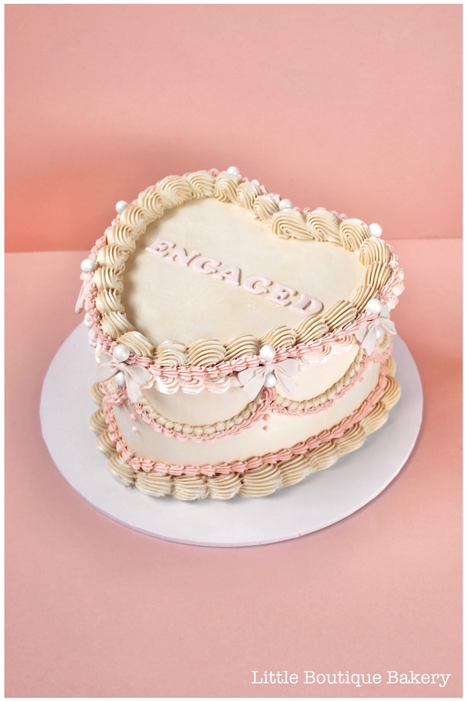 Vintage Heart Cake ~ Bespoke