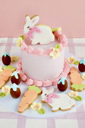 Easter Vintage Cake Platter