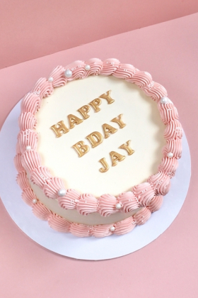 Vintage Buttercream Message Cake