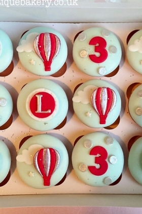 Balloon Birthday Cupcakes