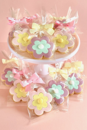 Retro Flower Cookies