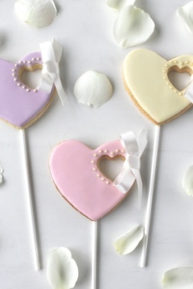 Heart Ribbon Cookies